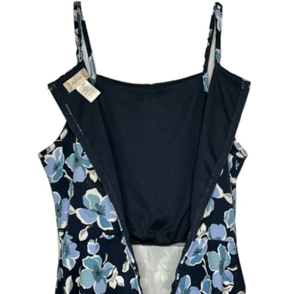 Altar'd State Ponte Floral Mini Skater Sundress - Blues - L - Picture 7 of 8